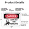 Signmission Look Out For Forklifts, 10 in W x Rectangle, Aluminum OS-2PACK-DS-A-710-L-1440 - alternate 2